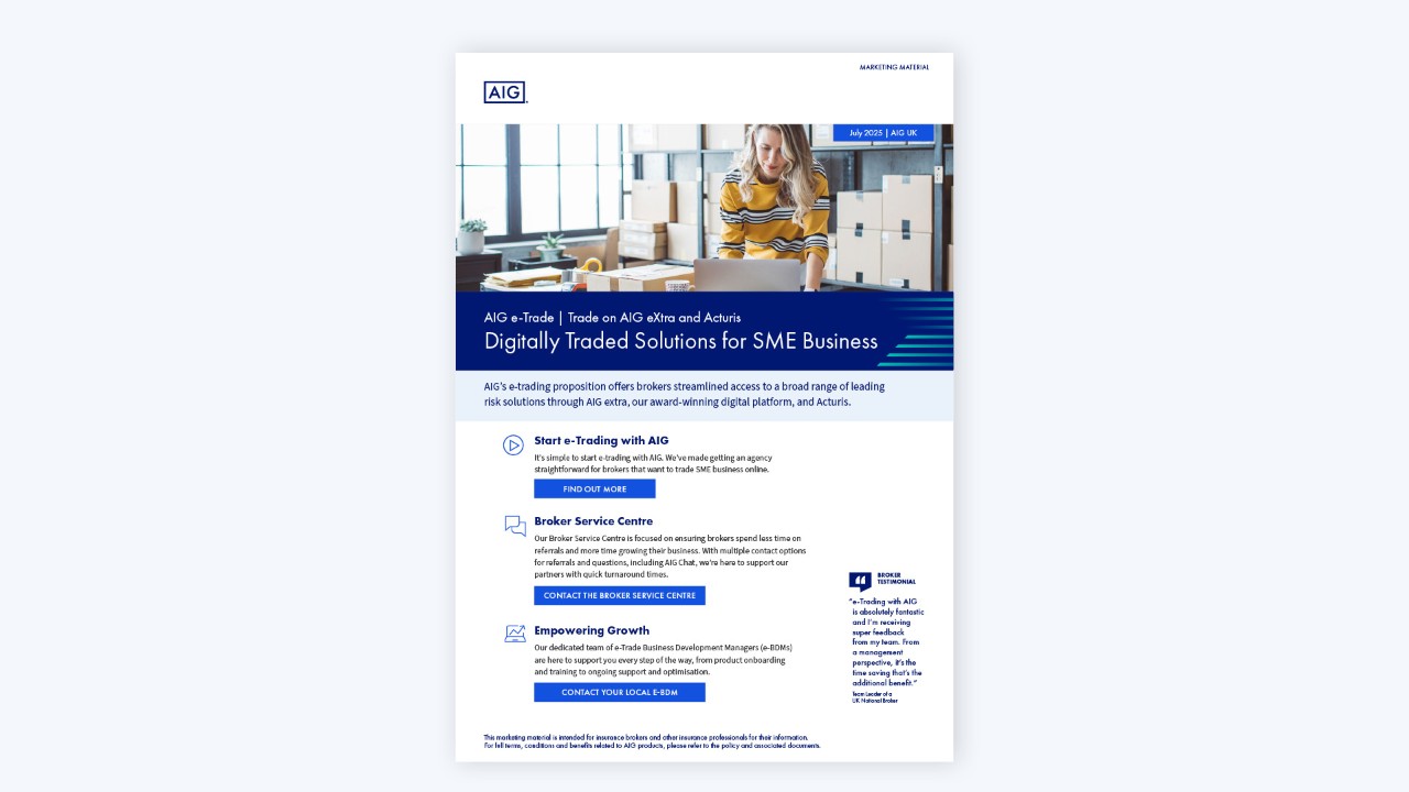 e-Trade Product Summary