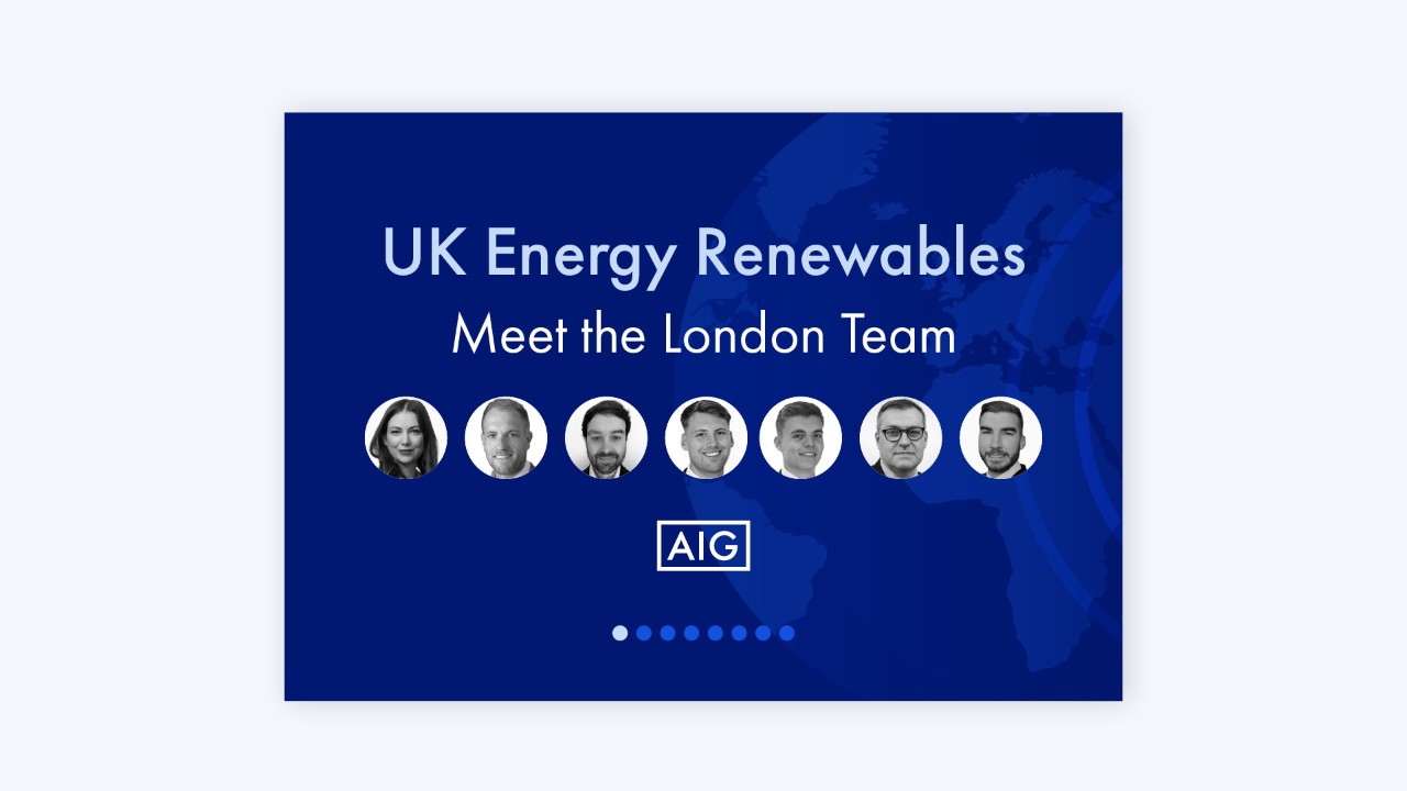 AIG UK Energy Meet the Team