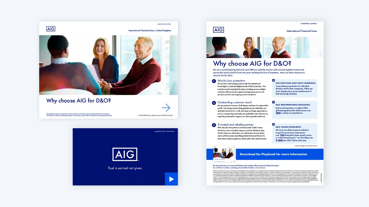 AIG D&O We've Earned Your Trust