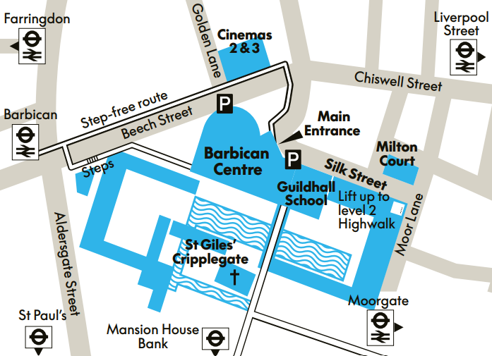Barbican Map